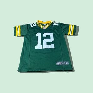 Boys NFL On Field Nike Green Bay Packers Aaron Rodgers Football Jersey Medium